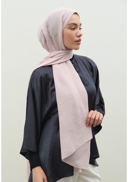 Monogram Pamuk Floş Jakarlı Şal Pudra fiyatları