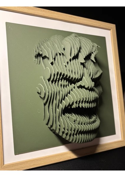 CRAFTSY3D Hulk Katmanlı Heykel – 3D Baskı Dekoratif Masaüstü Koleksiyon Ürünü