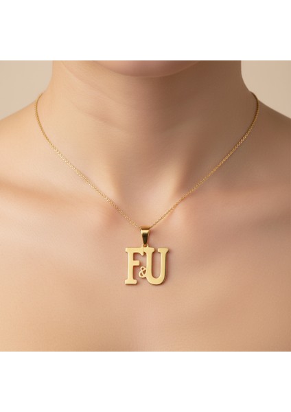 8 Ayar Altın Kolye Ucu F&u GM11534 1 gr