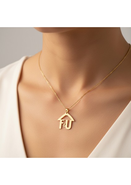 8 Ayar Altın Kolye Ucu F&u GM11530 1 gr