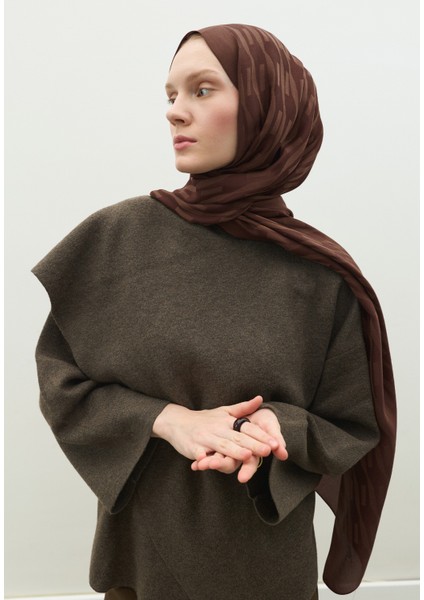 Nara Pamuk Floş Jakarlı Şal Ağaç Kabuğu modelleri