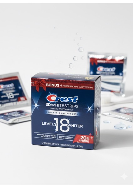 3WHITESTRIPS Levels 18 Whiter 48 Strips