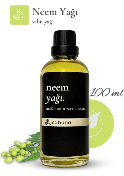 Neem Yağı 100 ml - Doğal Cilt ve Saç Bakım Yağı