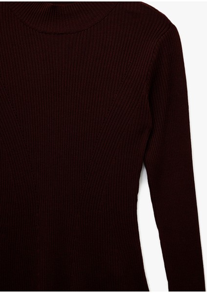 x Melis Ağazat - Uzun Kollu Dik Yaka Triko Kazak modelleri