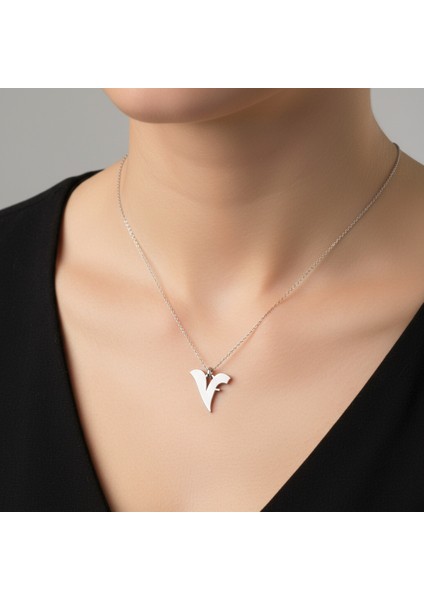 925 Ayar Gümüş Kolye F&v SM11543