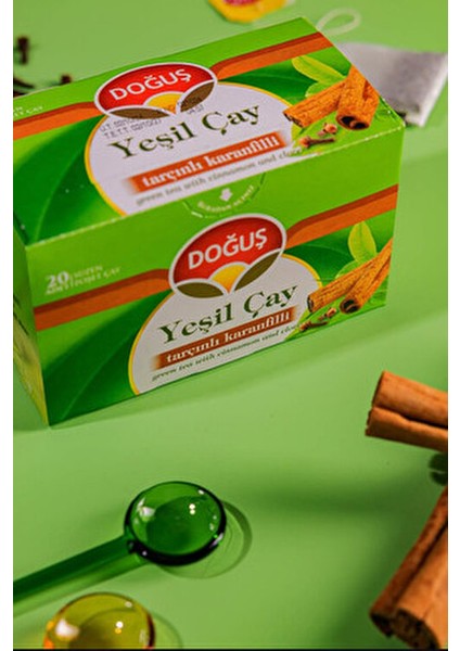Tarçın Karanfilli Yeşil Çay 20'li Bitki Çayı Ferahlatıcı Lezzet ve Yerli Üretim modelleri