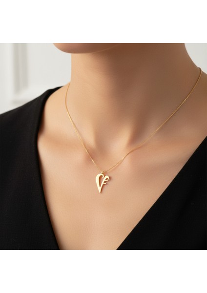 14 Ayar Altın Kolye Ucu F&v GM11544 0.5 gr