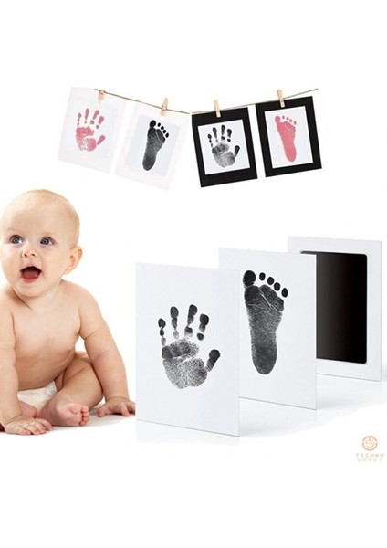 Bebek El Ayak Izi Fotoğraf Çerçevesi El Ayak Izi Kalıbı Seti modelleri