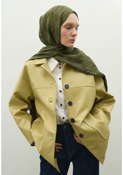 Nara Pamuk Floş Jakarlı Şal Askeri Haki fiyatları