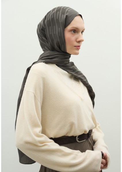 Nara Pamuk Floş Jakarlı Şal Koyu Gri fiyatları