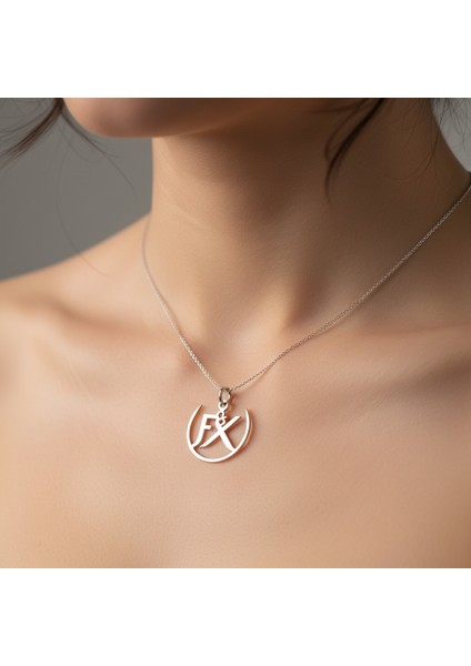 925 Ayar Gümüş Kolye F&x SM11551