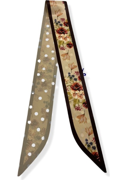 Çiçek Zerafeti Fular Bandana – Estascarf 100X9 cm modelleri