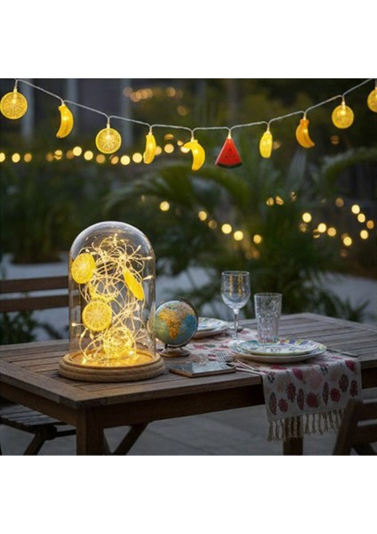 2 Metre 10 LED Karışık Meyve Şekilli Dekoratif Süsleme Işıkları – Pilli, Yaz Temalı, Tropikal Meyve Desenli Süsleme (Oda/parti/balkon) indirimleri
