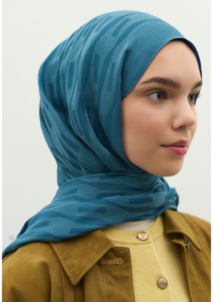 Nara Pamuk Floş Jakarlı Şal Kot Mavi fiyatları