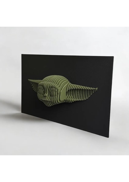 CRAFTSY3D Grogu Katmanlı Heykel – 3D Baskı Dekoratif Masaüstü Koleksiyon Ürünü modelleri