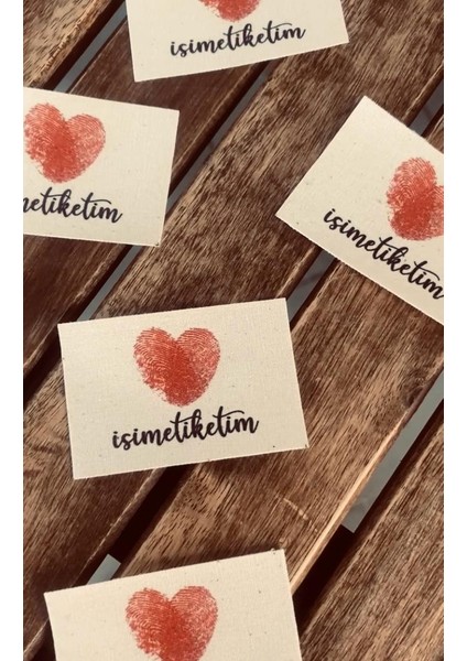 Pamuk Keten Etiket 3*5 cm 100 Adet