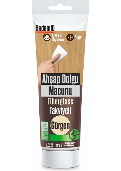 Ahşap Parke Tamir Macunu Gürgen Renk Mobilya Masa Dolgu Çatlak Çizik Giderici 125 ml Kullanım Hazır indirimleri