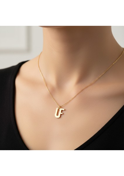 8 Ayar Altın Kolye Ucu F&u GM11535 0.5 gr