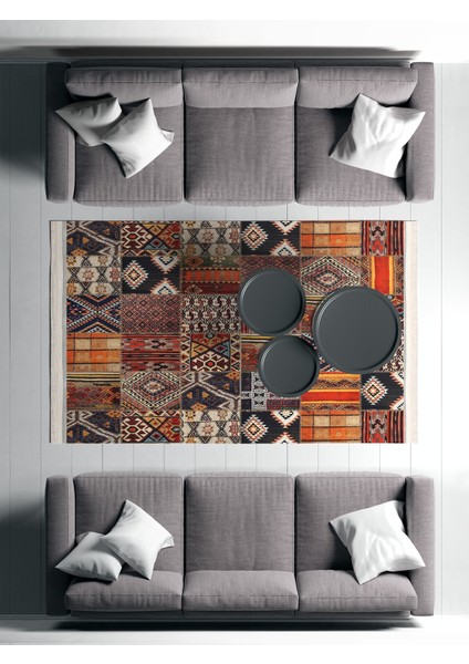 PW-8095A – Makinede Yıkanabilir, Kaymaz Taban, Dijital Baskı Halı modelleri