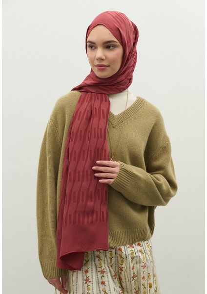 Nara Pamuk Floş Jakarlı Şal Kiraz Çiçeği modelleri