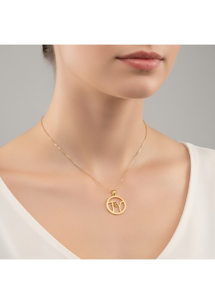 8 Ayar Altın Kolye Ucu F&y GM11567 1 gr