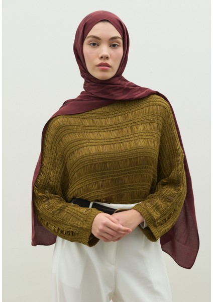 Nara Pamuk Floş Jakarlı Şal Erik Çürüğü modelleri