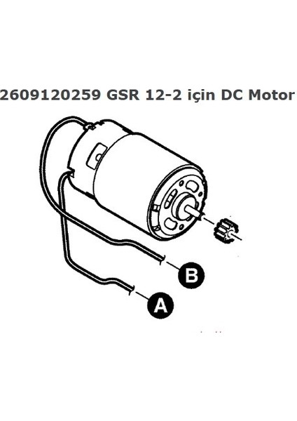 GSR 12-2 Professional Akülü Delme/vidalama Doğru Akım Motoru - 2609120259 modelleri