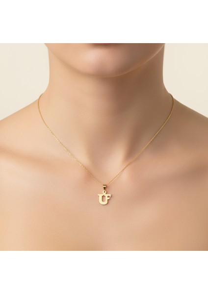 14 Ayar Altın Kolye Ucu F&u GM11529 1 gr