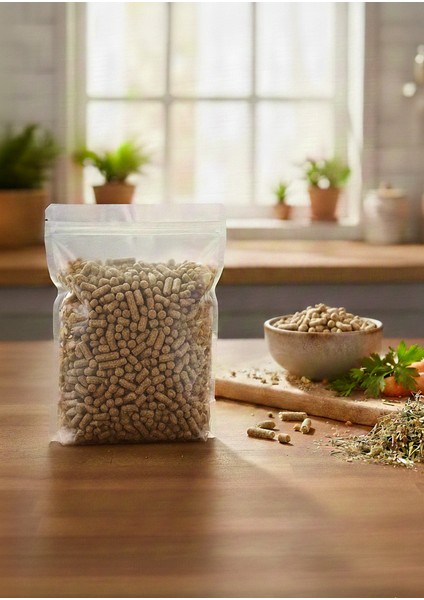 Pelet Yem Tavşan Hamster Ginepig Kermigen Yemi 1 kg