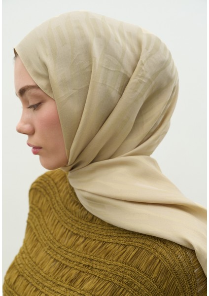 Nara Pamuk Floş Jakarlı Şal Kum modelleri