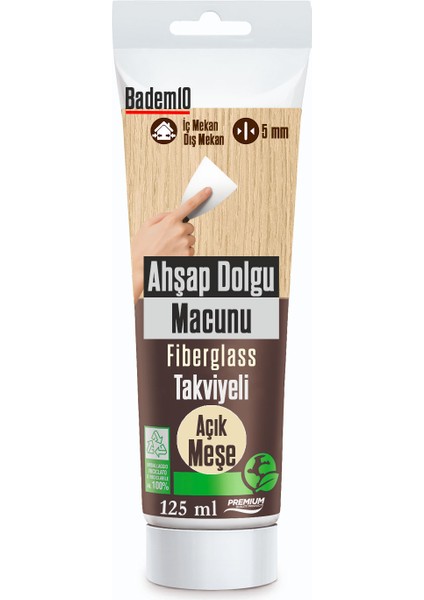 Ahşap Parke Tamir Macunu Açık Meşe Mobilya Masa Dolgu Çatlak Çizik Giderici 125 ml Kullanım Hazır indirimleri