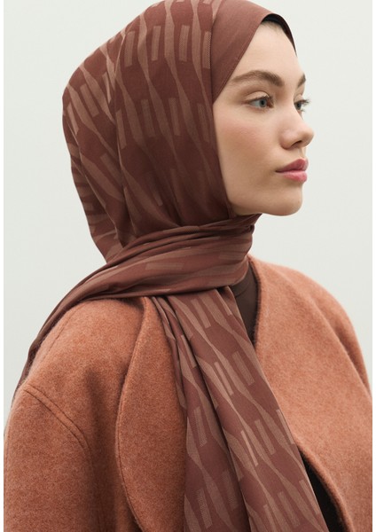 Nara Pamuk Floş Jakarlı Şal Kakao fiyatları