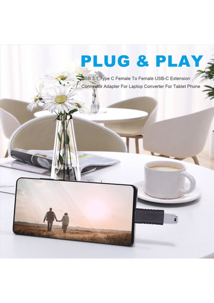 USB 3.1 Type C Tip Tip Telefon Için Dizüstü Bilgisayar Dönüştürücü Için Dişi ve Kadın Usb-C Uzantı Konnektör Adaptörü (Yurt Dışından) fırsatları