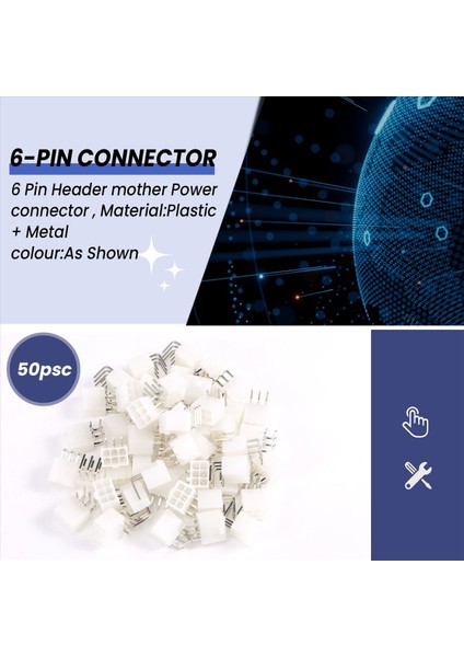 50PCS 6 Pimli Konnektör Güç Konnektörü Asıc Madenci Antminer Için Looper (Yurt Dışından) fırsatları