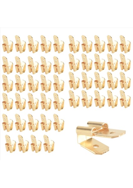 50 Pcs Piggyback Spade Konektörleri, 3 Yönlü Adaptör Çift Erkek Ila Tek Dişi Pirinç Hızlı Bağlantı Kesme Konektörleri (Yurt Dışından) fiyatları