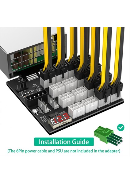 Atx 12X6PIN Güç Kaynağı Breakout Poard Adaptörü Hp 733428-101 720620-B21 830272-B21 720478-B21 (Yurt Dışından) fırsatları