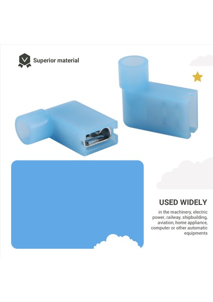 40PCS 90 Derece Yalıtımlı Dişi Tel Terminal Konnektörü Üzerine Itin (Yurt Dışından) indirimleri