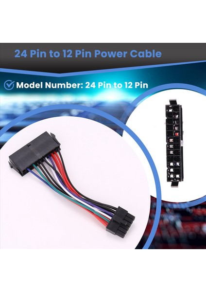 Psu Atx 24PIN DIŞI-12PIN Erkek Güç Kaynağı Kablo Kablosu Acer Için 18AWG Tel Q87H3-AM Q87H3 Am Q87 Anakart (Yurt Dışından) indirimleri
