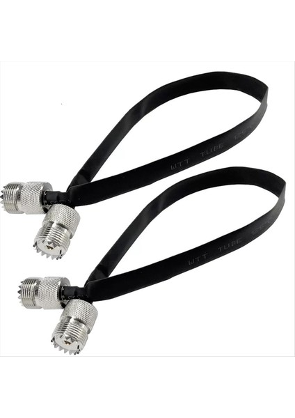 2pcs- 20CM Rf Koaksiyel Kablo Penceresi/kapı Geçişi Düz Kablo, SO239 Uhf Dişi Ila Kadın Erkek Konektörü (Yurt Dışından)