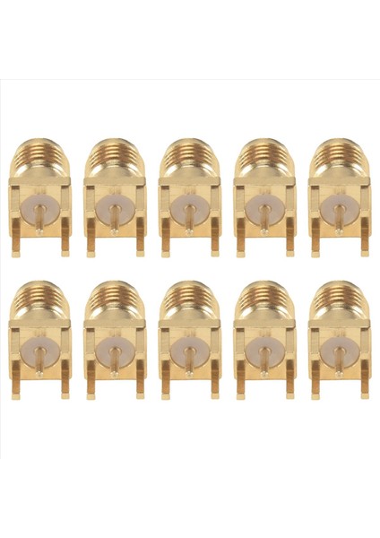 10X Sma Dişi Jak Lehim Pcb Montaj Düz Rf Konektör Altın (Yurt Dışından) fiyatları