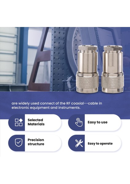 2 Pcs N Tip Erkek Kelepçe Rg8 LMR400 RG165 RG213 7d-Fb Rf Koaksiyel Konnektör (Yurt Dışından) indirimleri