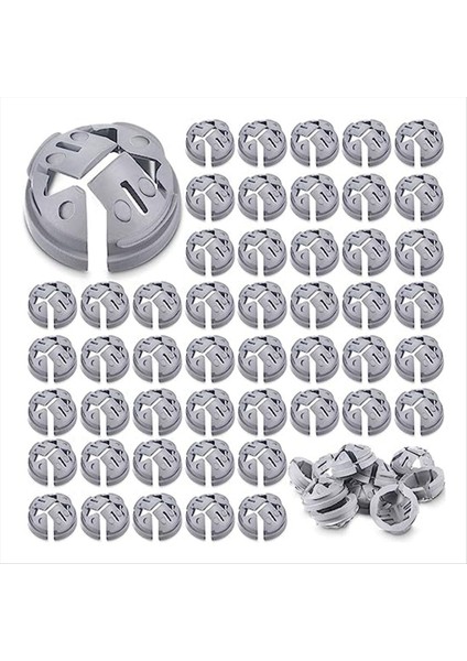 3/8-1/2in, Push-Fit Yığın Konnektörü Nm Kablo Konnektörü Elektrikli Kanal Takımı 1/2 Inç Nakavt Deliği, 120PCS, Gri (Yurt Dışından)