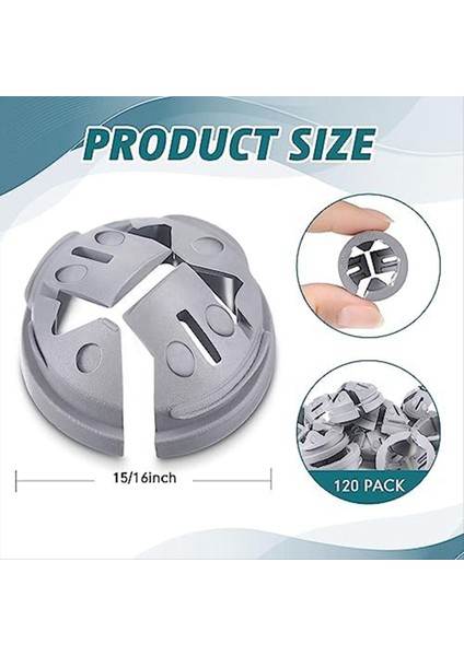 3/8-1/2in, Push-Fit Yığın Konnektörü Nm Kablo Konnektörü Elektrikli Kanal Takımı 1/2 Inç Nakavt Deliği, 120PCS, Gri (Yurt Dışından) fiyatları