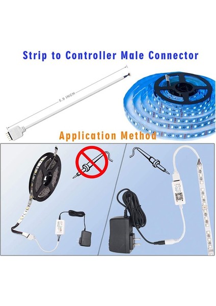 5 Pin LED Şerit Konnektör Kiti, 12MM Rgbw LED Şerit Bağlantısı Için T Şekil 5 Pın LED Rgbw Konektörü (Yurt Dışından) indirimleri