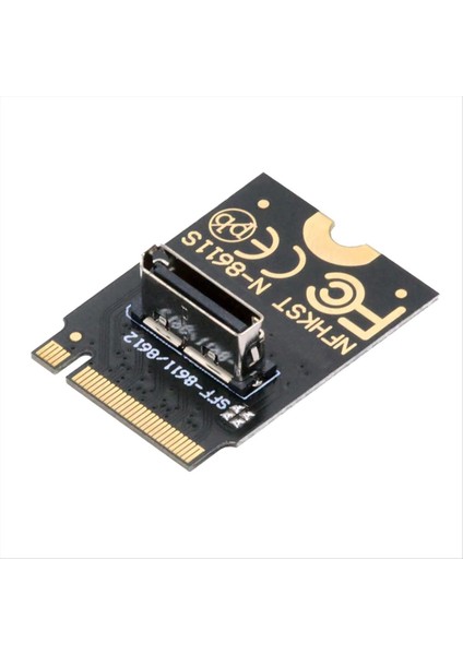 2230 Nvme M.2 Erkek To Oculink SFF-8612 SFF-8611 Pcı-E4.0 67 Pın Nvme U.2 SSD Egpu Için Kadın Dikey Ana Bilgisayar Adaptörü (Yurt Dışından)