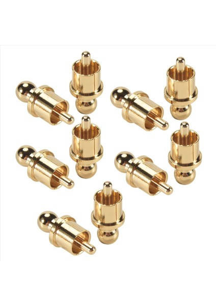 10 Adet Altın Kaplama Rca Fiş Kapağı Kısa Devre Soketi, Fono Konnektörü Rca Koruyucu Kriko Soketi Koruma Kapak Kapaklarını (Yurt Dışından) fiyatları