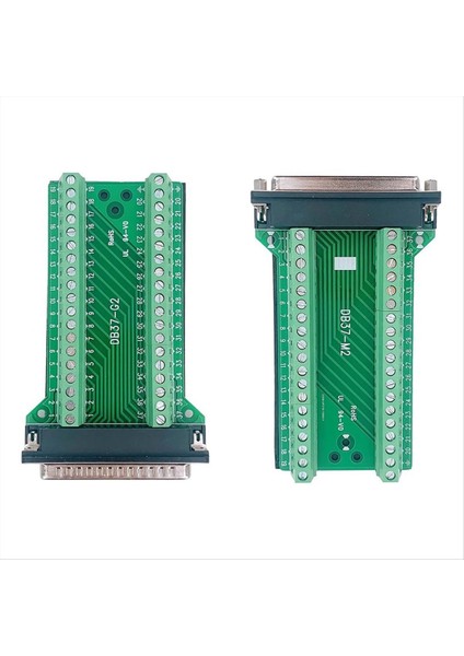 2pcs DB37 Erkek Kadın Breakout Pano Konnektörü, RS232 D-Sub Seri 37 Pin Port Terminali Lehderfree Adaptör (Yurt Dışından) fırsatları