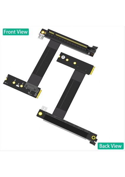 Yükseltici Kablosu M.2 Nvme - Pcıe X16 Adaptör Grafik Uzatma Kablosu 90 Derece Pcı Express 3.0 16X - M Anahtarlı Kablo B (Yurt Dışından) fiyatları
