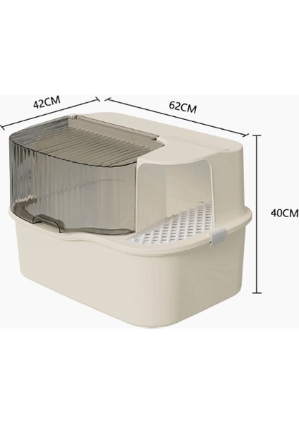Sızdırmaz Tasarıma Sahip Büyük Kapasiteli Kapalı Kedi Tuvaleti - Evdeki Kediler için Mükemmel (Yurt Dışından) modelleri