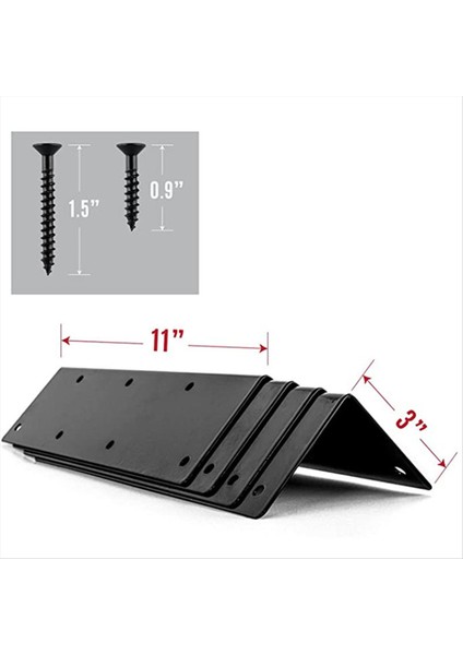 Bitkisel Ekici Bahçesi Için 20 Inç-24 Inç Yatak Için Ahşap Vidalı Yükseltilmiş Bahçe Yatak Köşesi Braketleri (4pcs) (Yurt Dışından) fiyatları